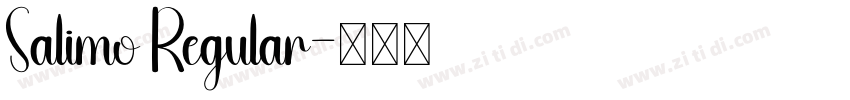 Salimo Regular字体转换